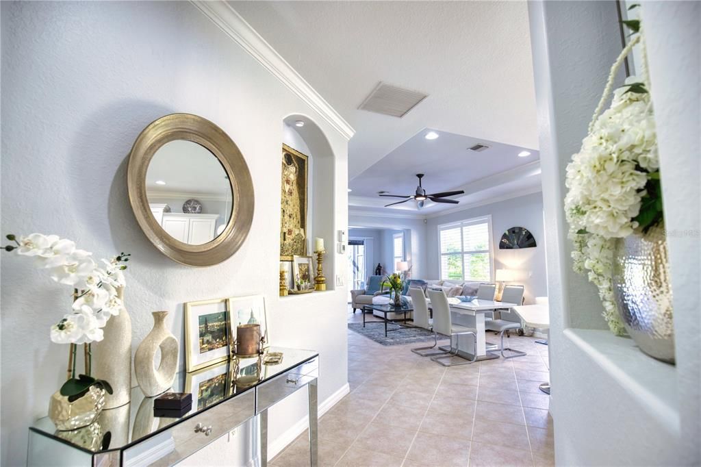 Dining room, Interior, Living room, Recessed Lighting