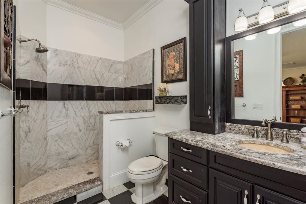 Bathroom, Interior, Marble Walls