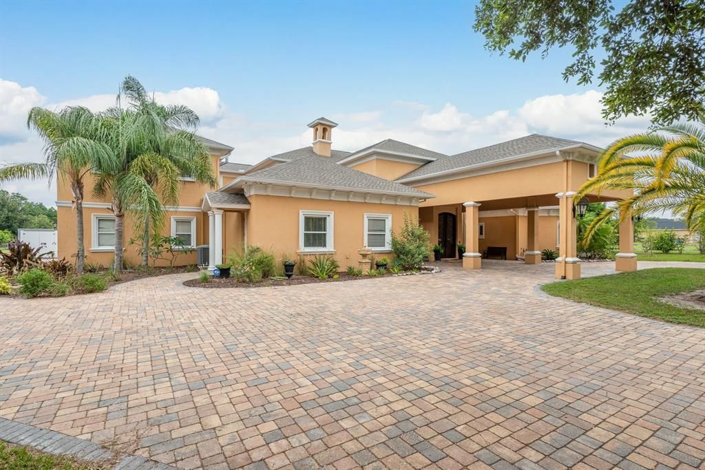 Backyard, Exterior, Facade, Mediterranean