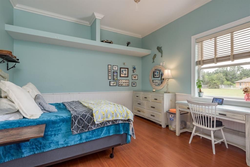 Bedroom, Home Office, Interior, Wood Texture Flooring