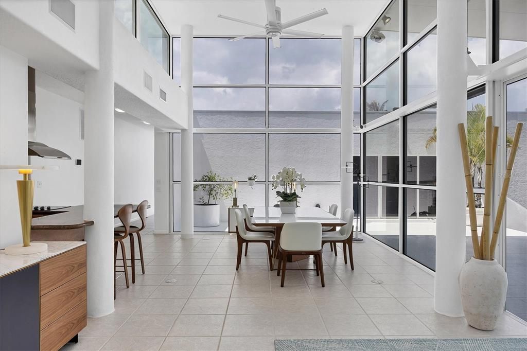 Dining room, Interior, Sun Room