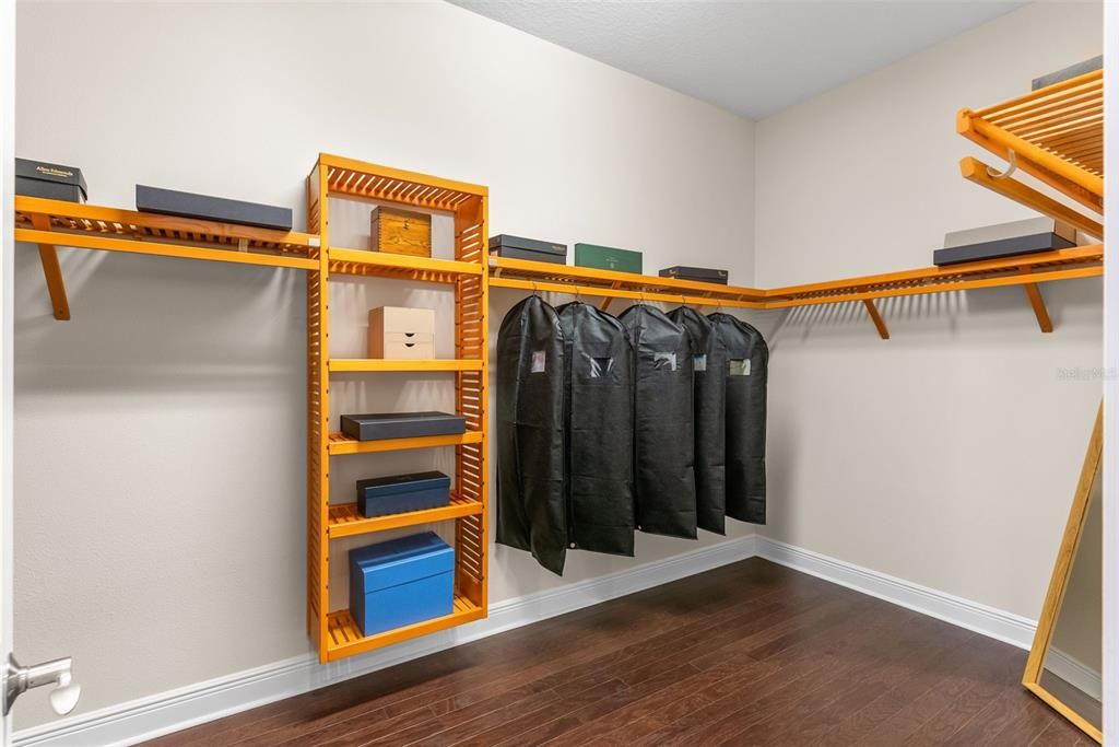 Interior, Walk-in Closets, Wood Texture Flooring
