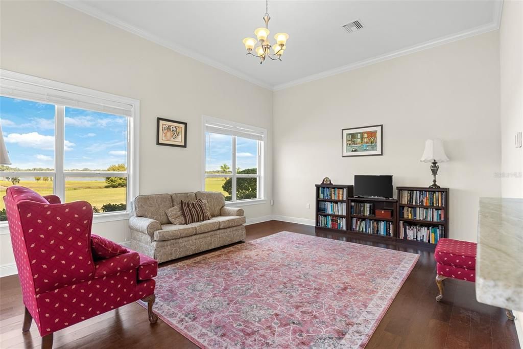 Chandelier, Interior, Wood Texture Flooring