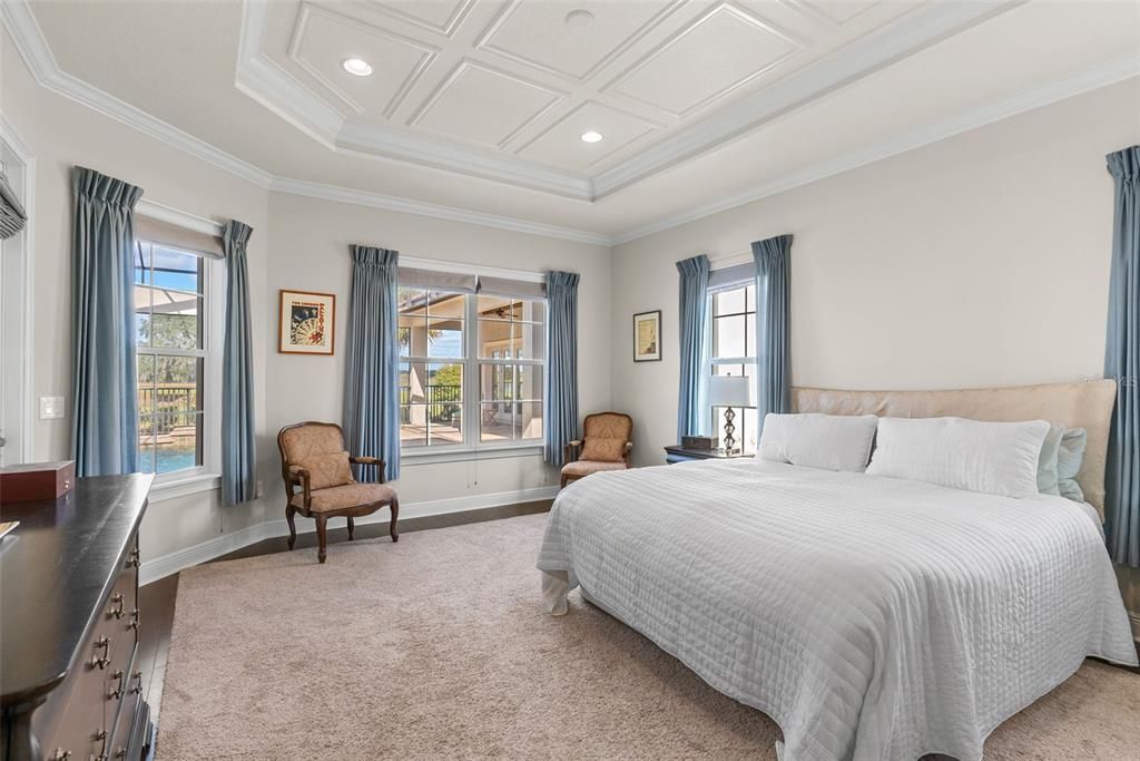 Bedroom, Interior, Recessed Lighting