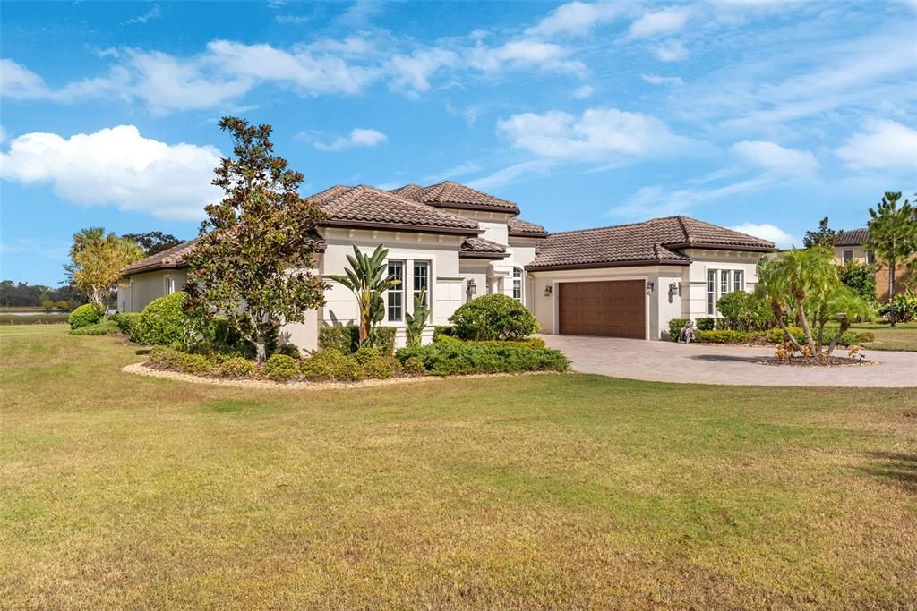 Attached, Backyard, Exterior, Facade, Mediterranean