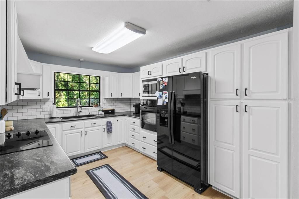 Interior, Kitchen, Wood Texture Flooring