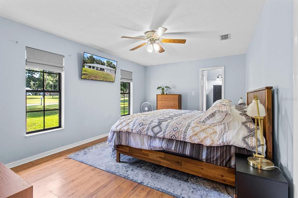 Bedroom, Interior, Wood Texture Flooring