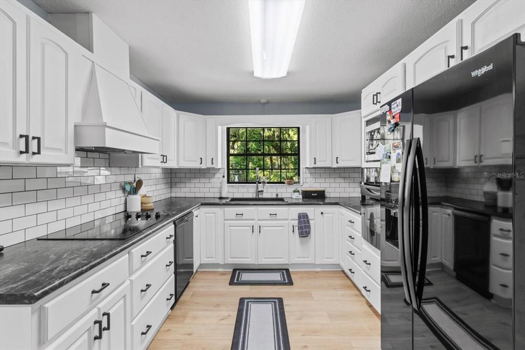 Interior, Kitchen, Wood Texture Flooring