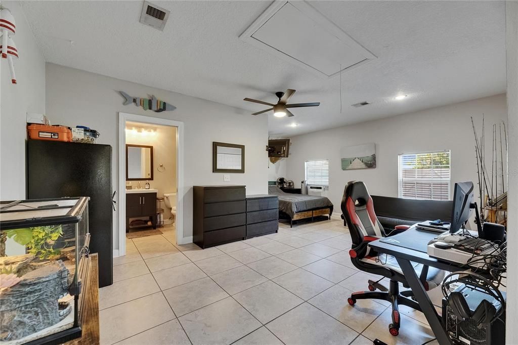 Home Office, Interior, Recessed Lighting