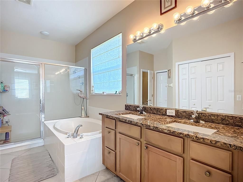 Bathroom, Dual Sink Vanities, Glass Shower, Interior