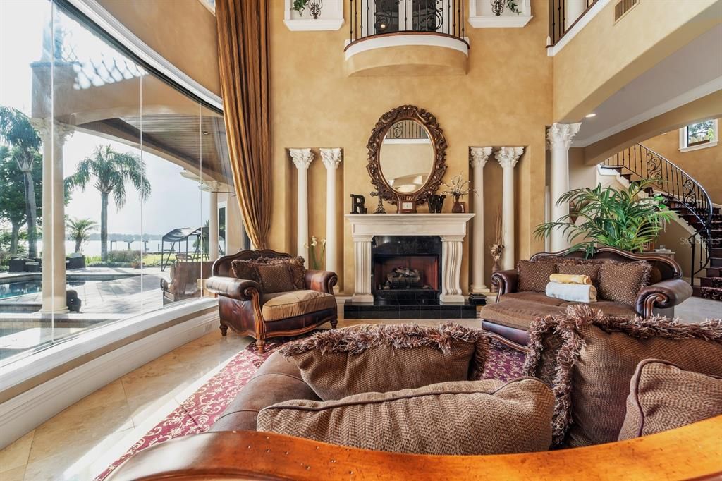 Fireplace, Interior, Living room