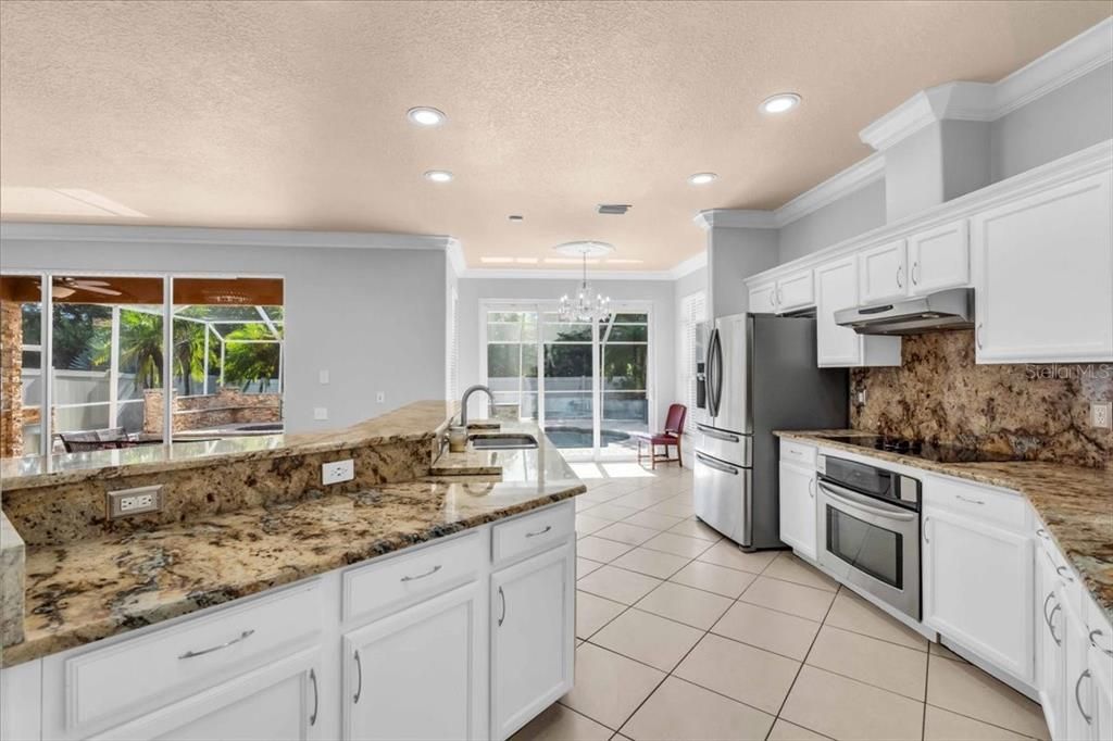 Interior, Kitchen, Recessed Lighting, Stainless Steel Appliances