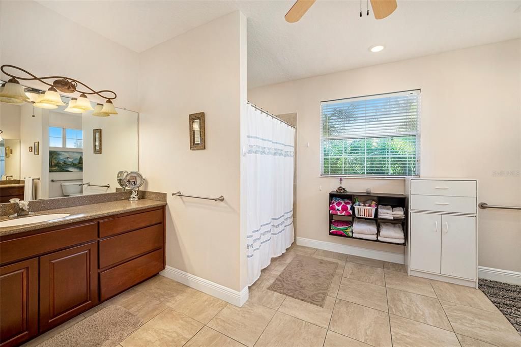 Bathroom, Interior, Recessed Lighting
