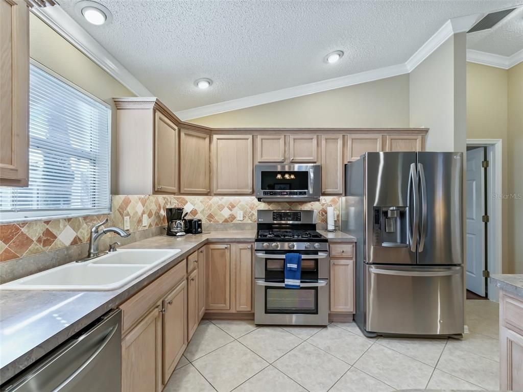 Interior, Kitchen, Recessed Lighting, Stainless Steel Appliances