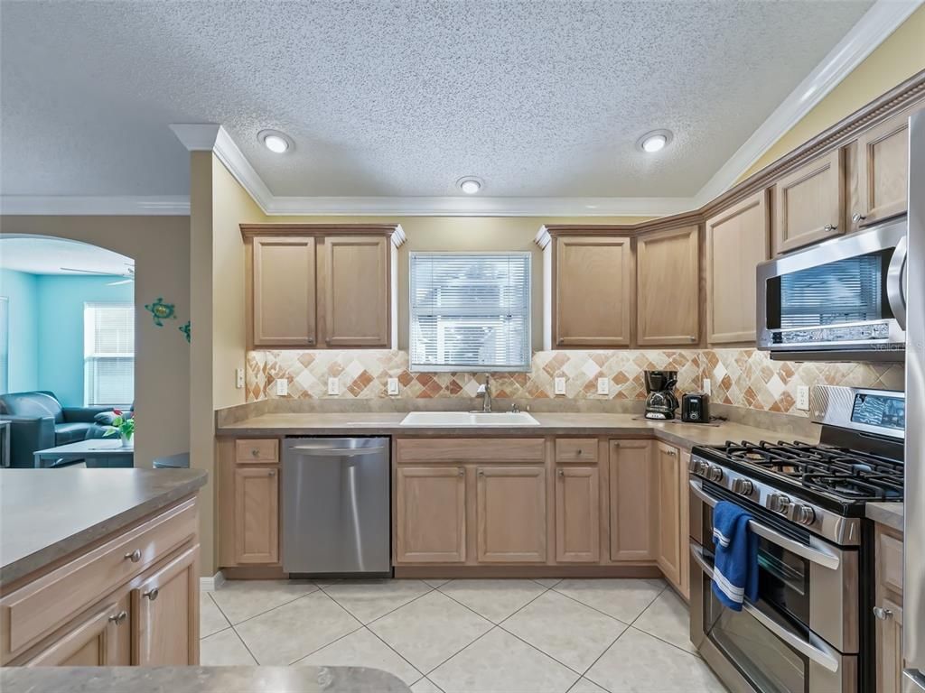 Interior, Kitchen, Recessed Lighting, Stainless Steel Appliances