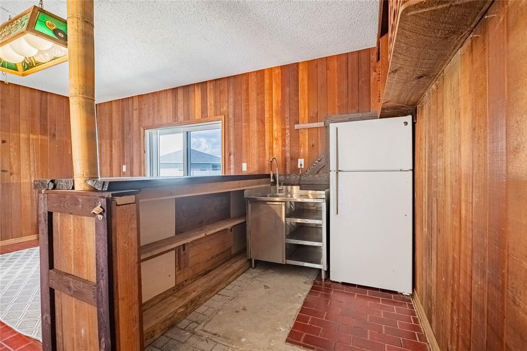 Interior, Kitchen, Wooden Walls