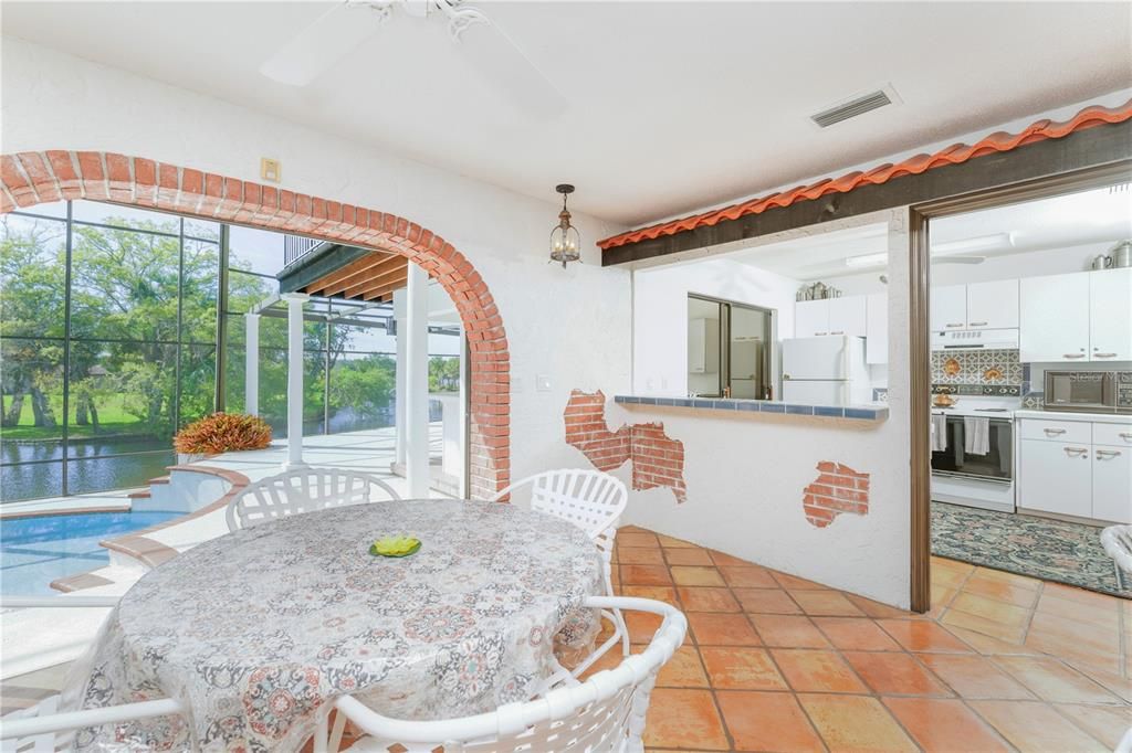 Dining room, Interior, Kitchen, Pool, Sun Room