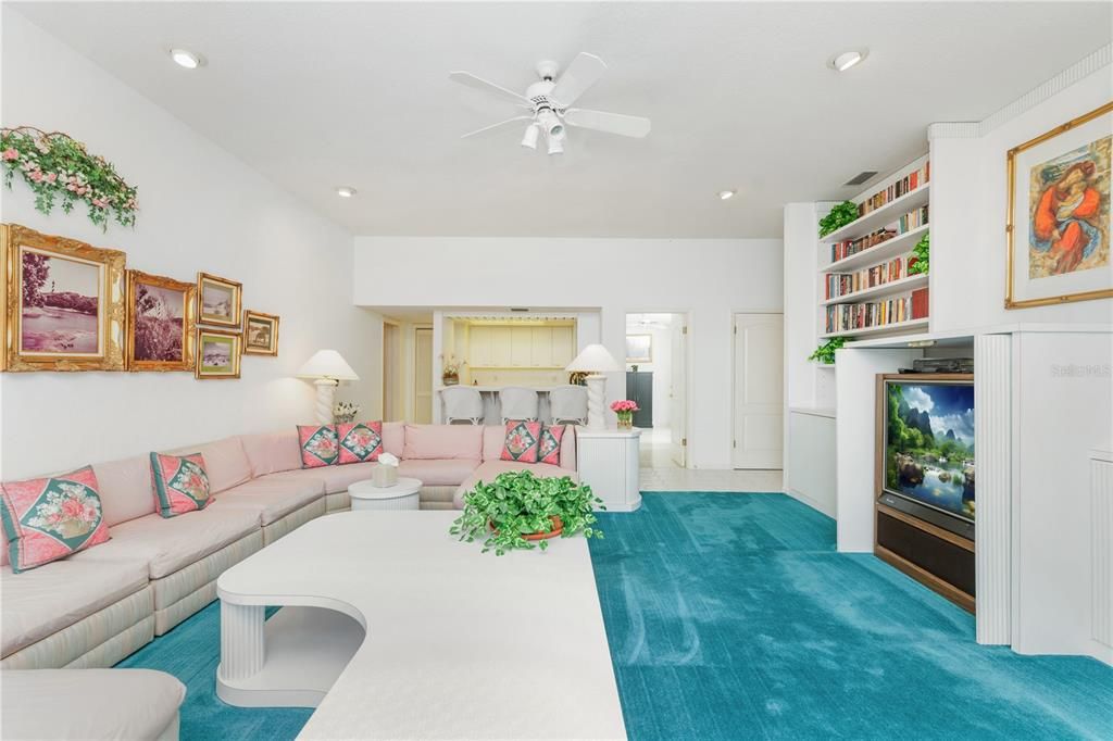 Interior, Living room, Recessed Lighting