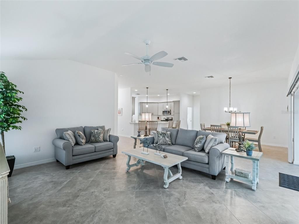 Dining room, Interior, Kitchen, Living room, Pendant Lights, Recessed Lighting
