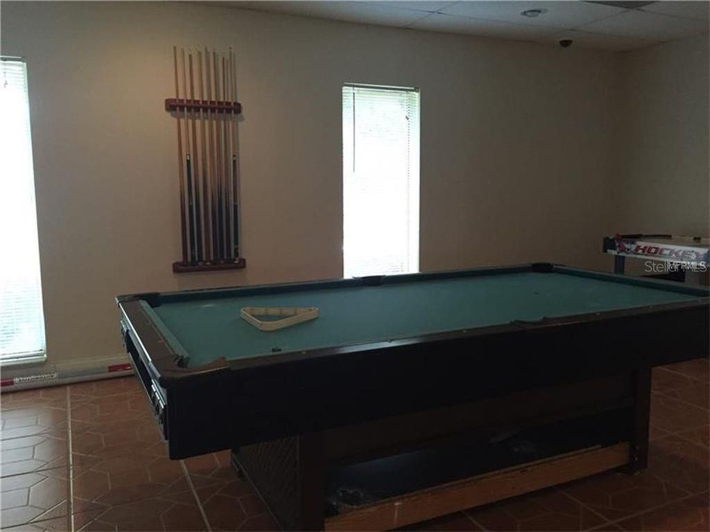 Billiard Table, Game Room, Interior