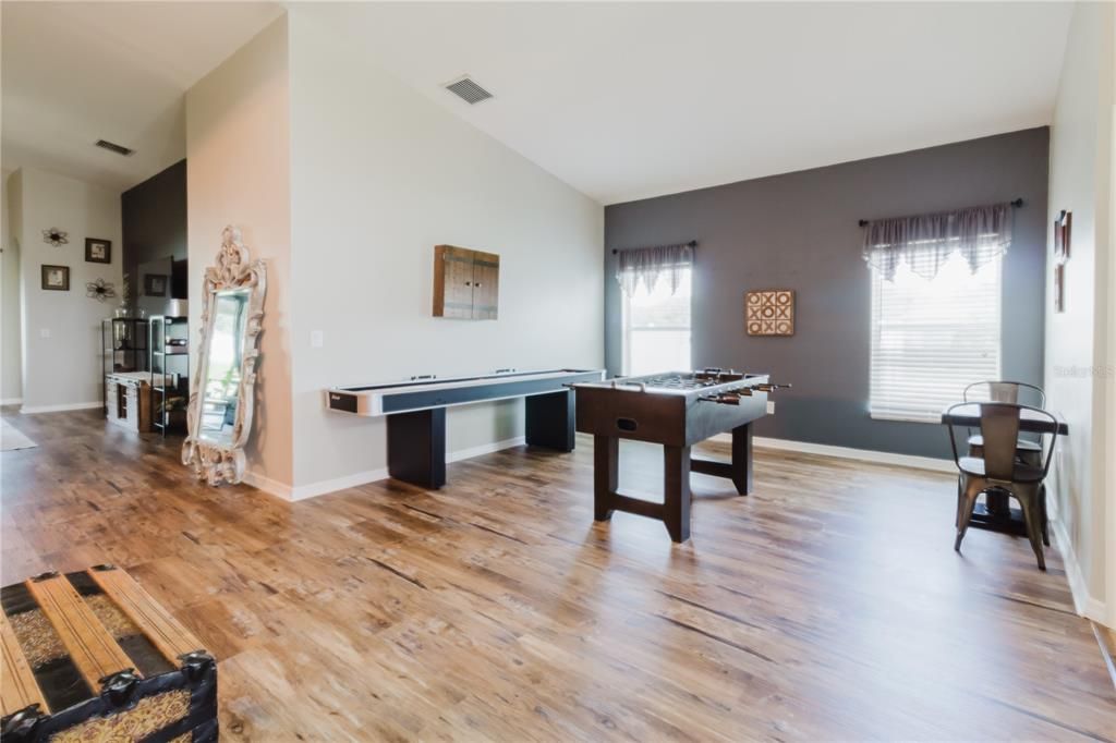 Game Room, Interior, Wood Texture Flooring