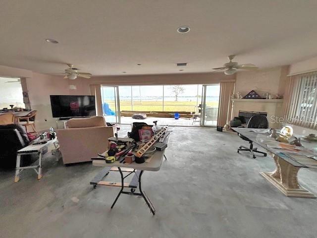 Interior, Living room, Recessed Lighting