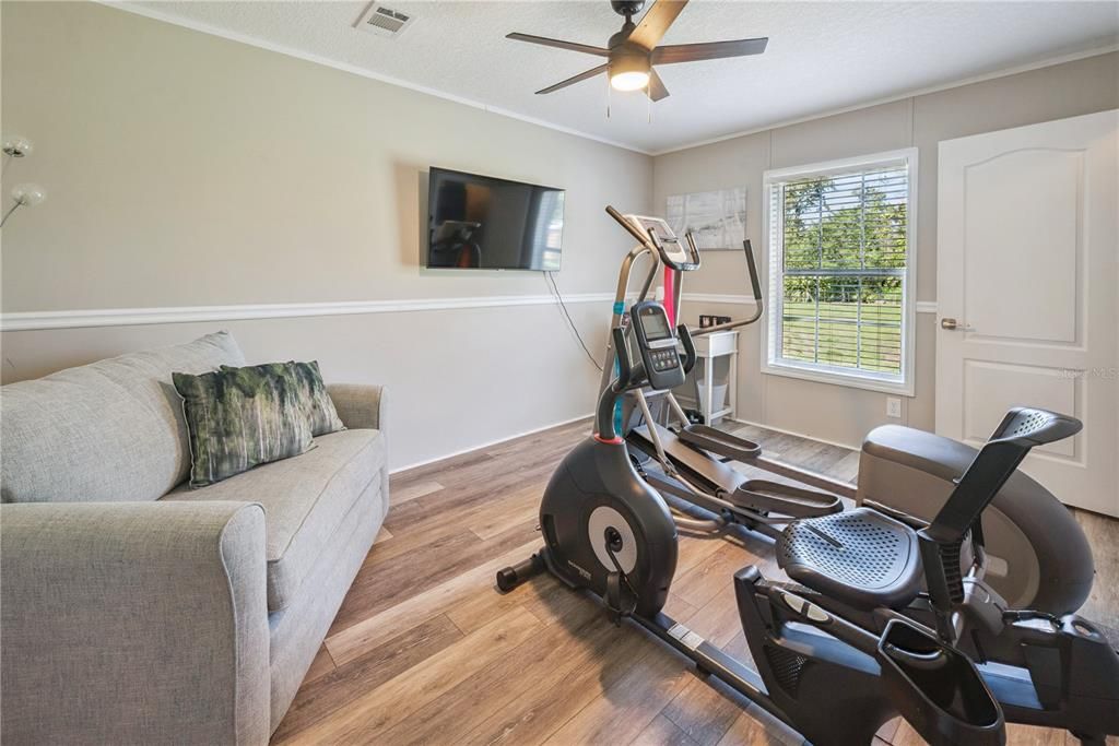 Fitness Equipment, Interior, Wood Texture Flooring