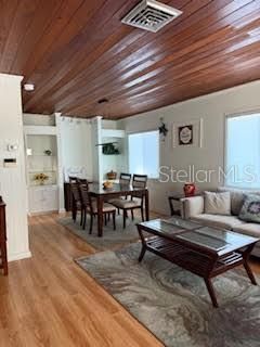 Dining room, Interior, Living room, Wooden Ceilings, Wood Texture Flooring