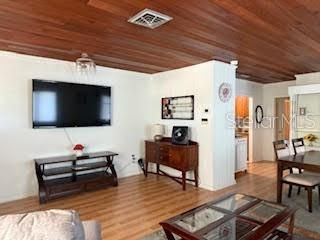 Dining room, Interior, Wooden Ceilings, Wood Texture Flooring
