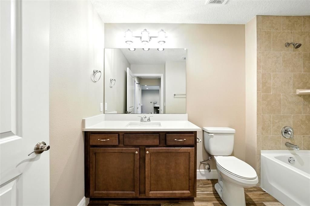 Bathroom, Interior, Wood Texture Flooring