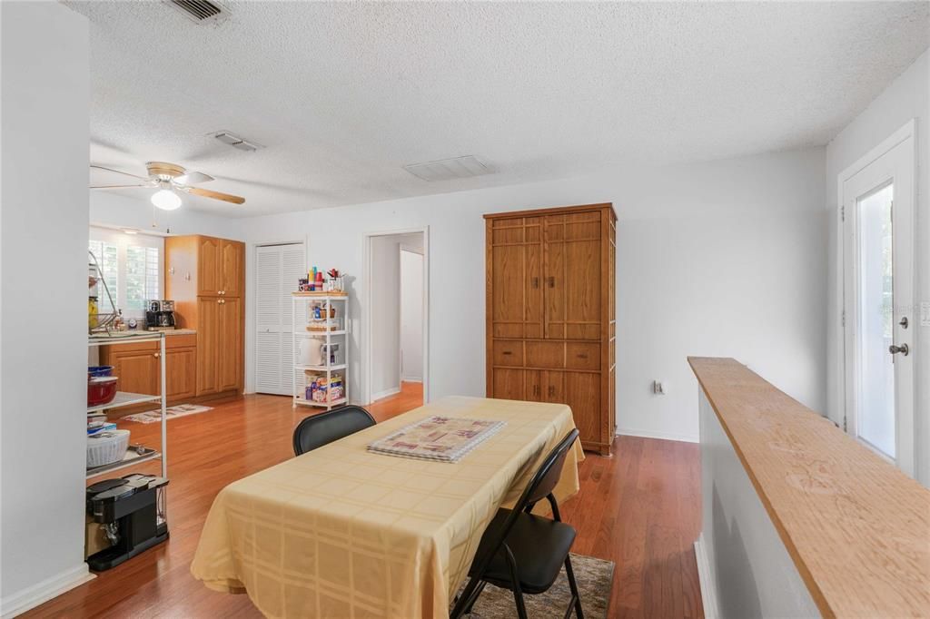 Dining room, Interior, Wood Texture Flooring