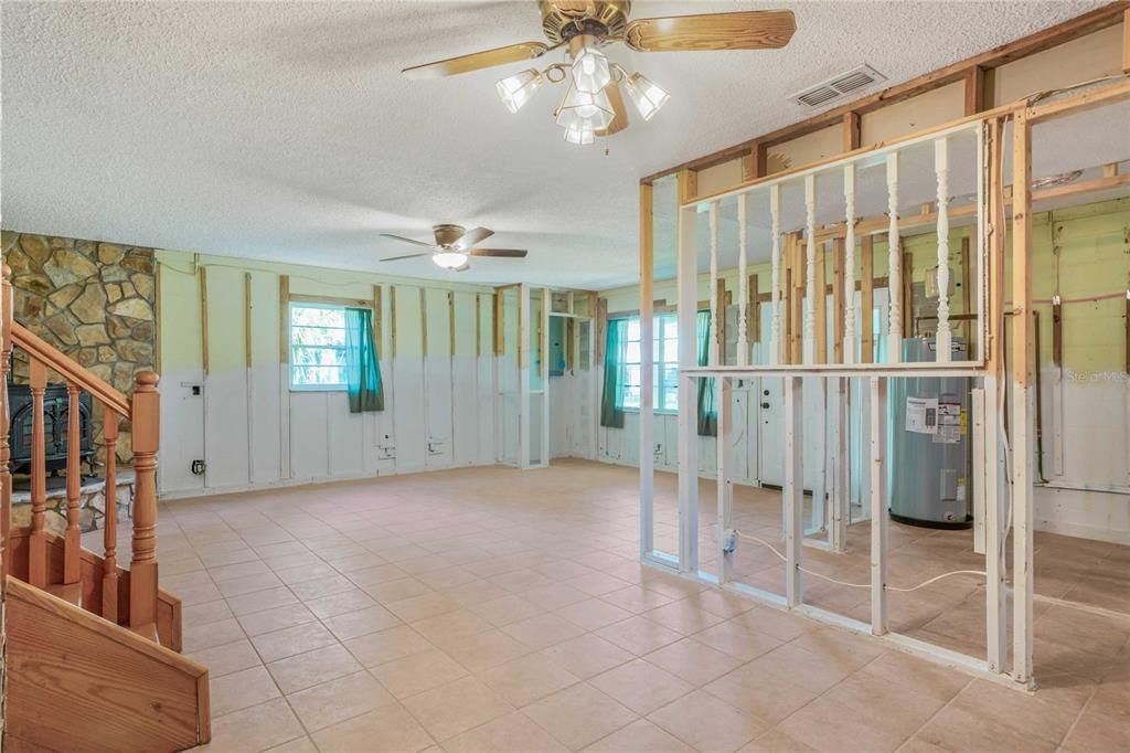 Empty room, Interior, Stone Walls