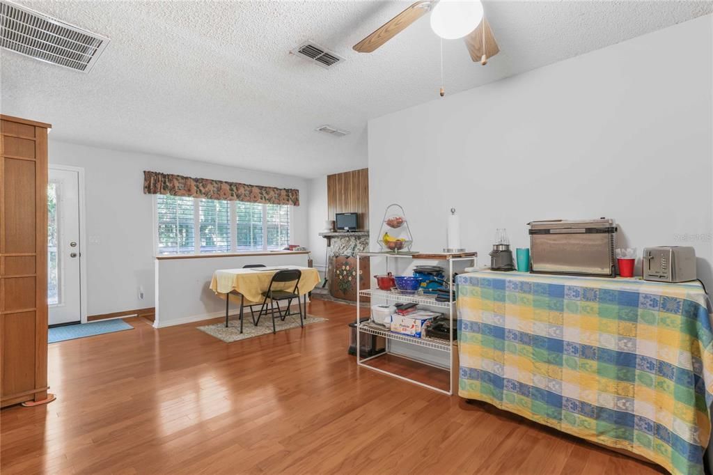 Dining room, Interior, Wood Texture Flooring