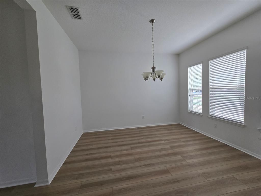 Chandelier, Empty room, Interior, Wood Texture Flooring
