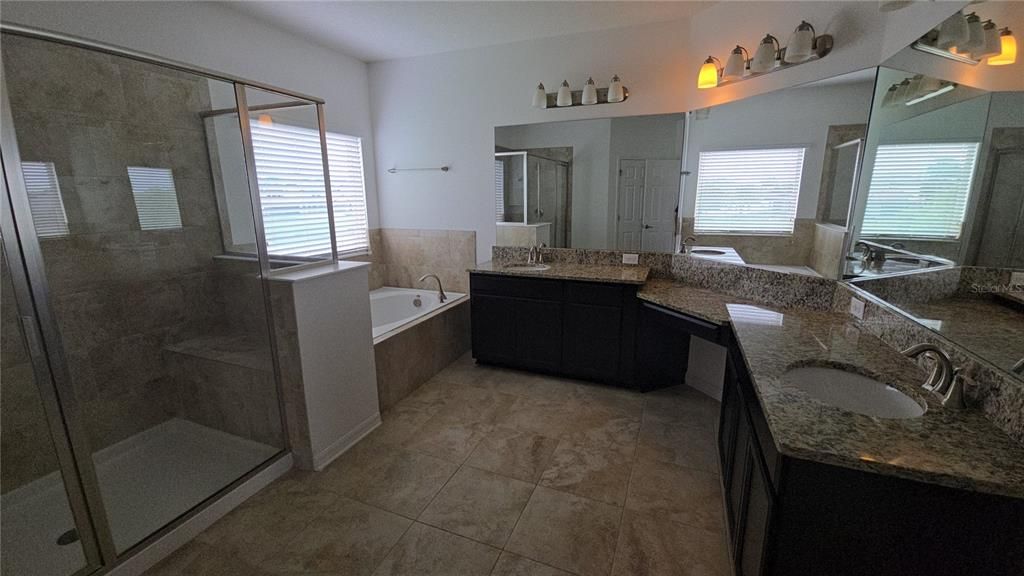 Bathroom, Dual Sink Vanities, Glass Shower, Interior