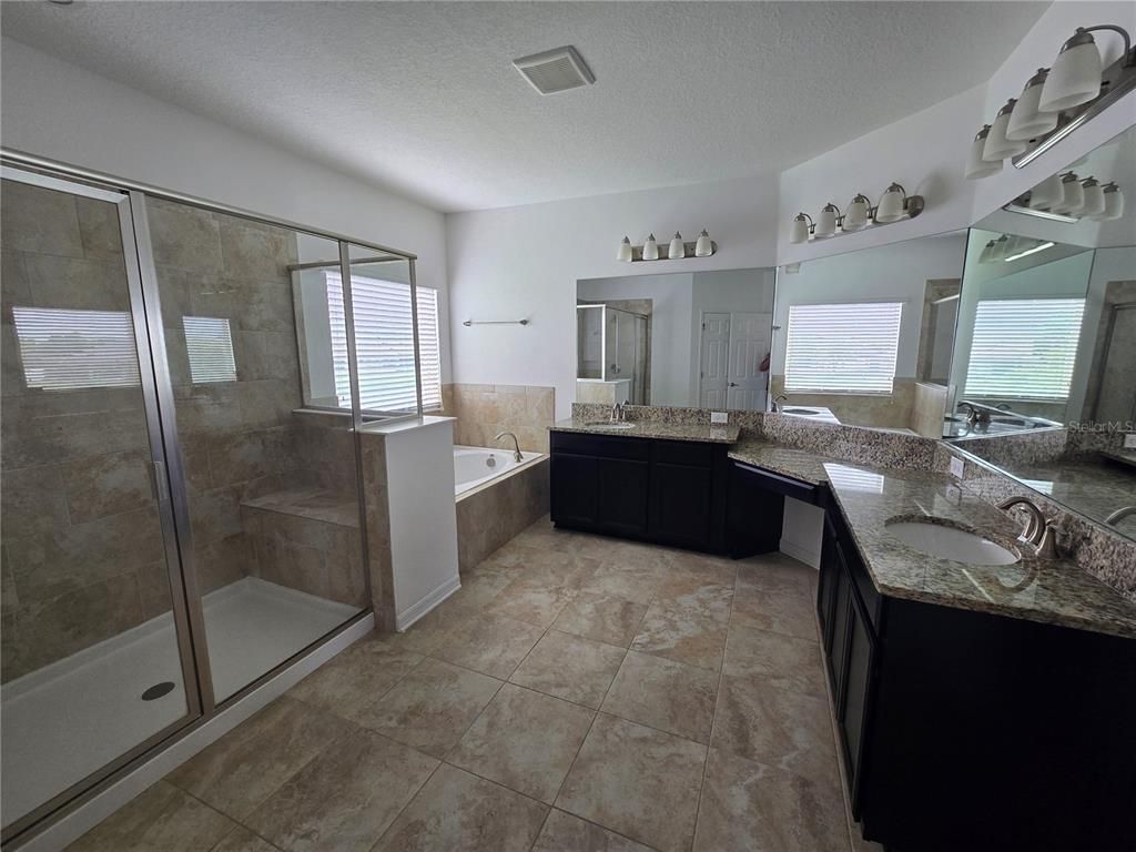 Bathroom, Dual Sink Vanities, Glass Shower, Interior
