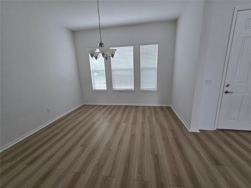 Chandelier, Empty room, Interior, Wood Texture Flooring