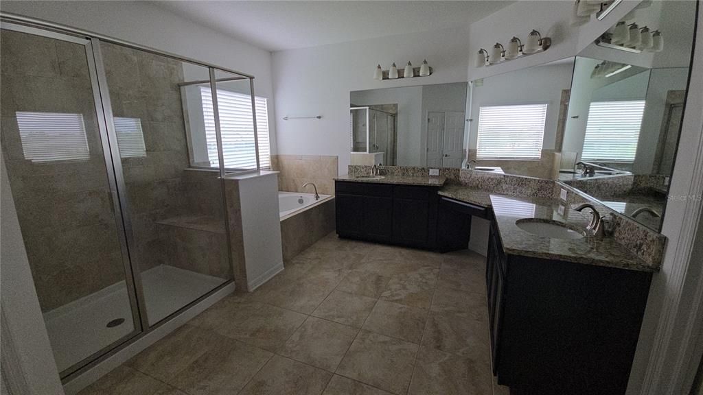 Bathroom, Dual Sink Vanities, Glass Shower, Interior