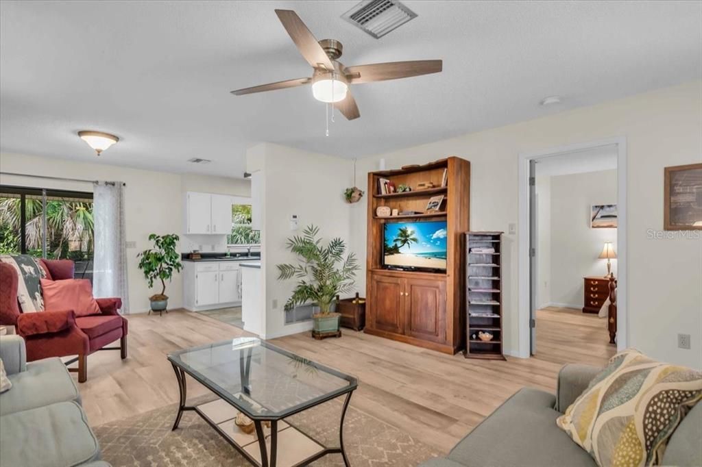 Interior, Kitchen, Living room, Wood Texture Flooring