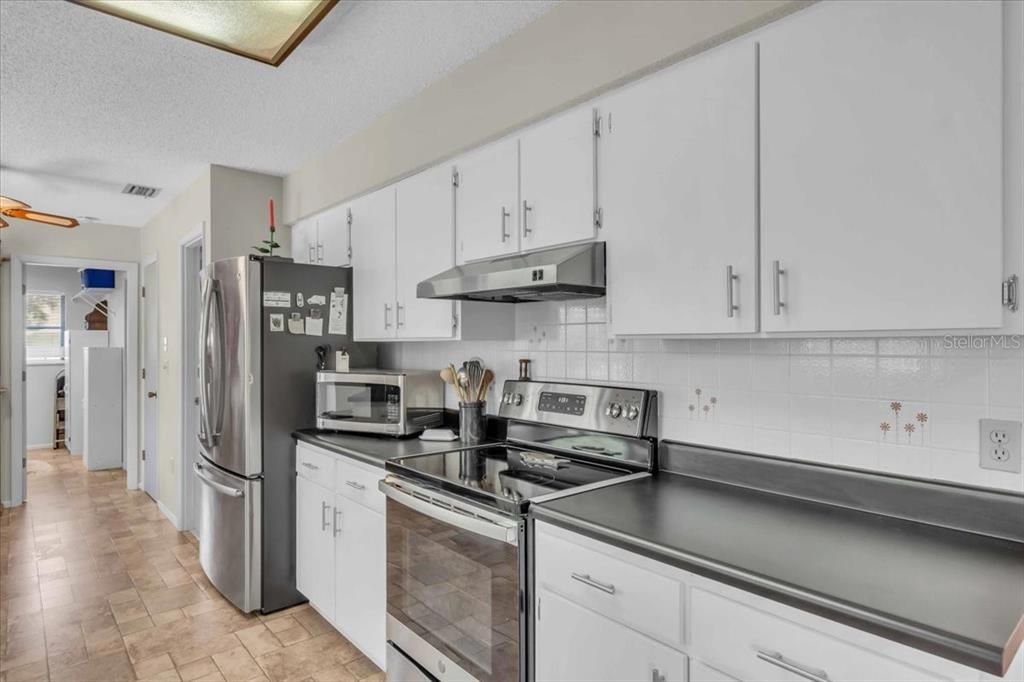 Interior, Kitchen, Wood Texture Flooring