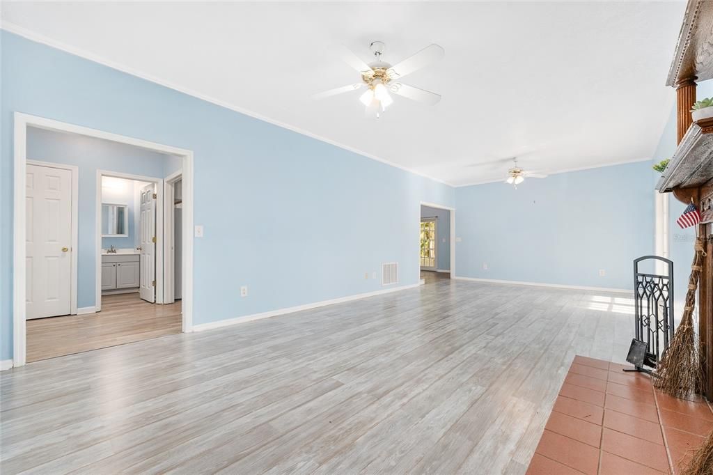 Empty room, Interior, Wood Texture Flooring