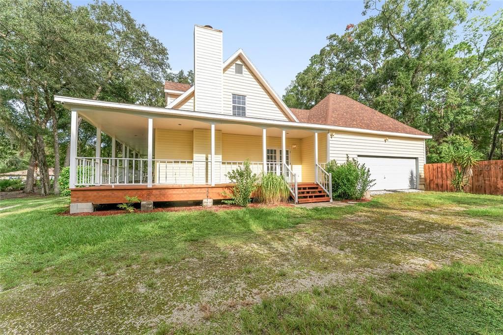 Attached, Backyard, Exterior, Facade, Farmhouse