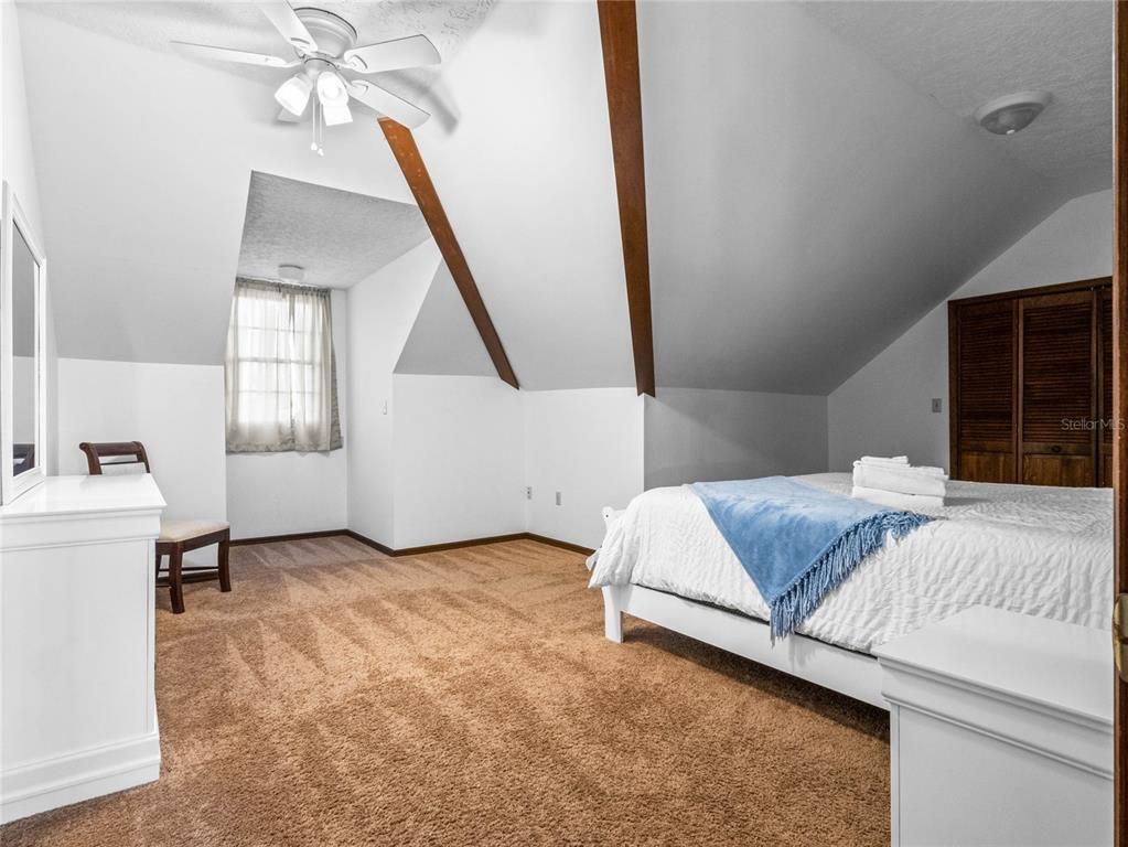 Bedroom, Interior, Wooden Beams