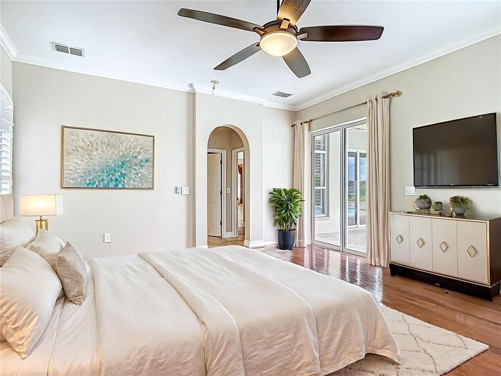 Bedroom, Interior, Wood Texture Flooring