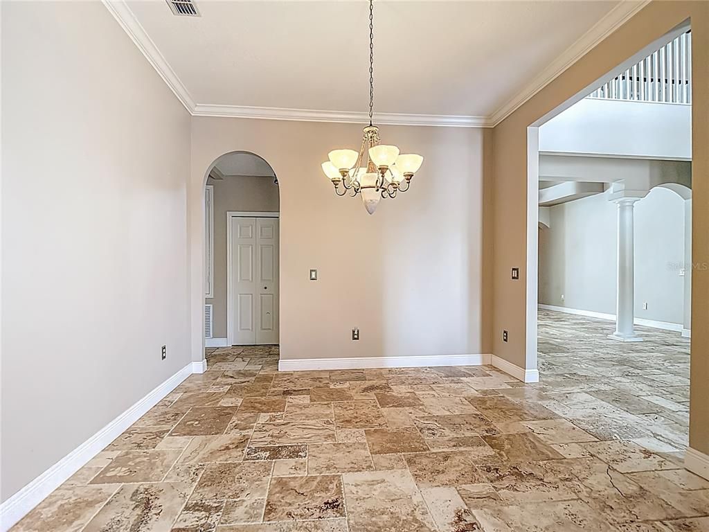 Chandelier, Empty room, Interior