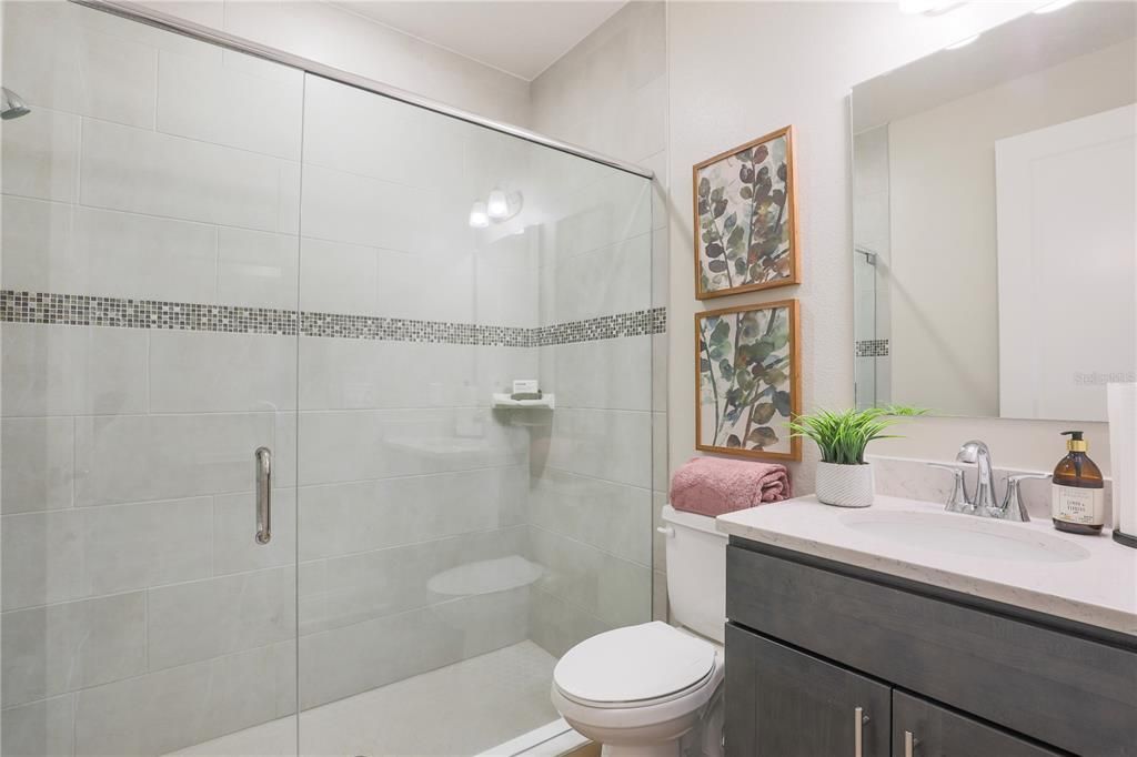 Bathroom, Glass Shower, Interior