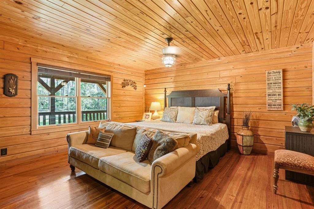 Bedroom, Interior, Wooden Ceilings, Wood Texture Flooring, Wooden Walls