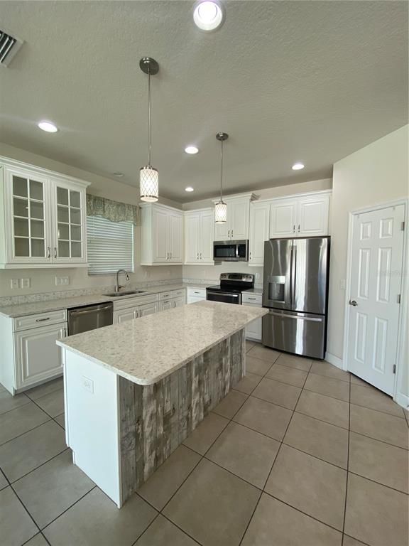 Interior, Kitchen, Pendant Lights, Recessed Lighting, Stainless Steel Appliances