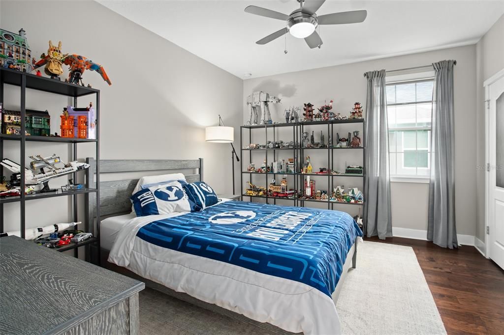 Bedroom, Interior, Wood Texture Flooring