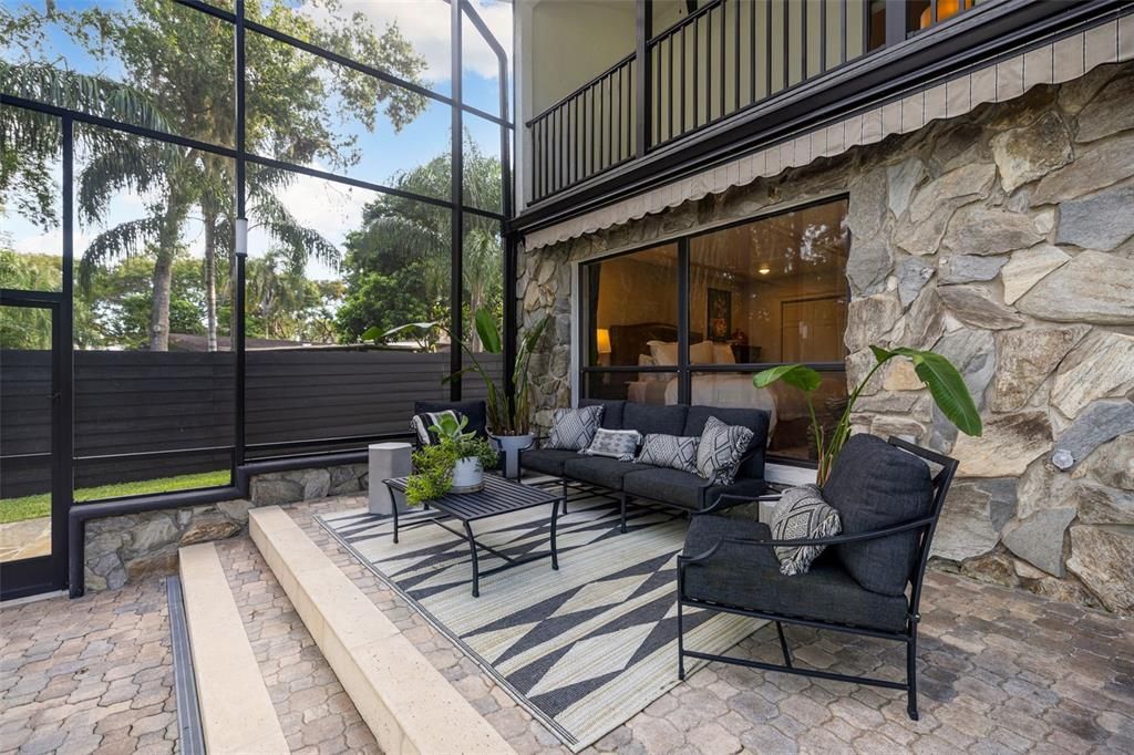 Interior, Stone Walls, Sun Room